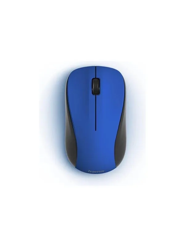 Hama MW-300 V2 mouse - Mus - Optisk - 3 knapper - Blå