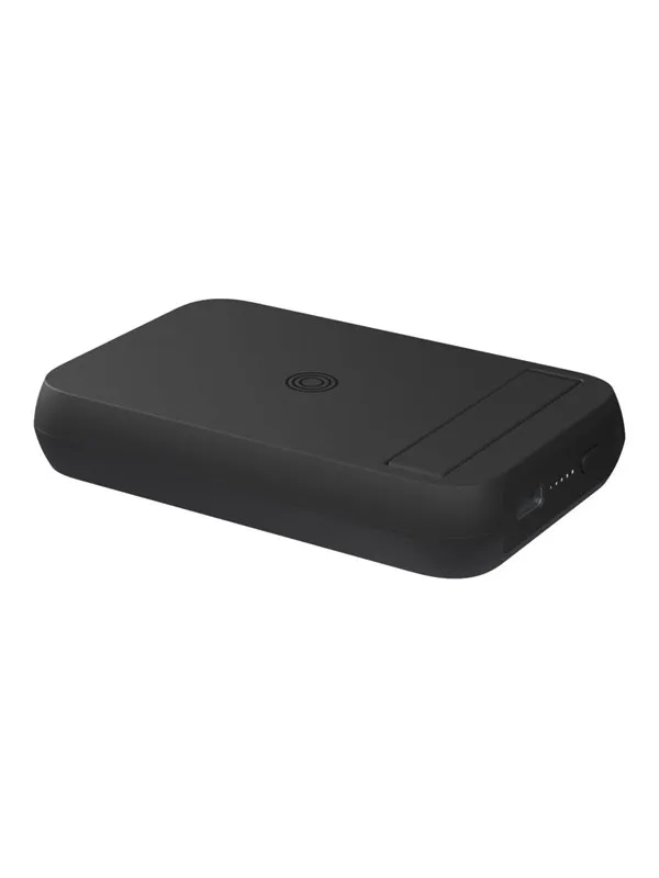 ZENS Magnet 4000 mAh Wireless Powerbank Kickstand and Qi RX Nødlader - Svart - 4000 mAh