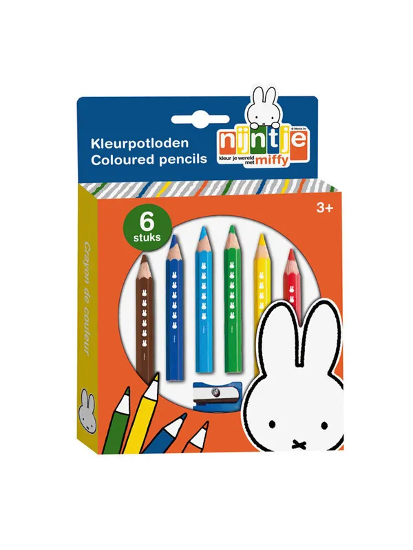 Bambolino Toys Miffy Wooden Crayons 6pcs