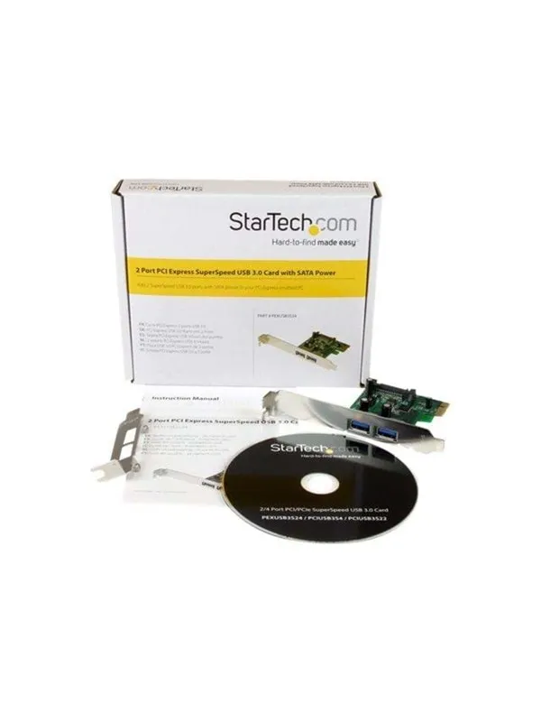 StarTech.com 2 Port PCI Express (PCIe) USB 3.0 Card with UASP