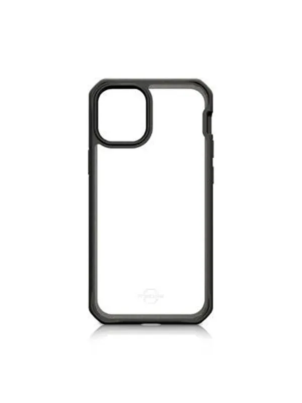 ITSKINS FERONIABIO PURE Cover for iPhone 12 mini®. Black and transparent