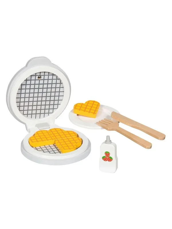 Goki - Wooden Waffle Maker with Accessories 9 pcs.