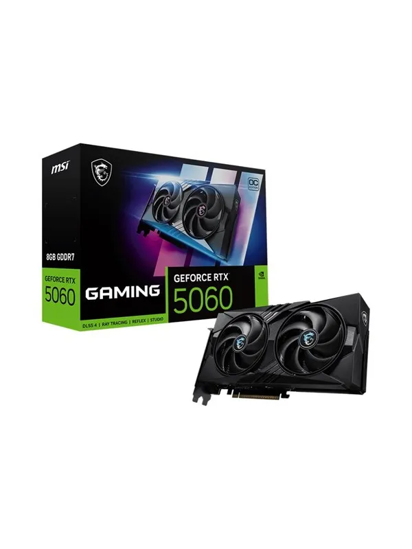 MSI GeForce RTX 5060 GAMING OC - 8GB GDDR7 RAM - Grafikkort