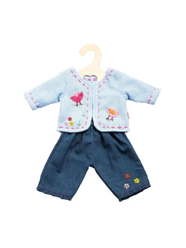 Heless Jacket with Jeans Blue/pink 28-35 cm - Assorted