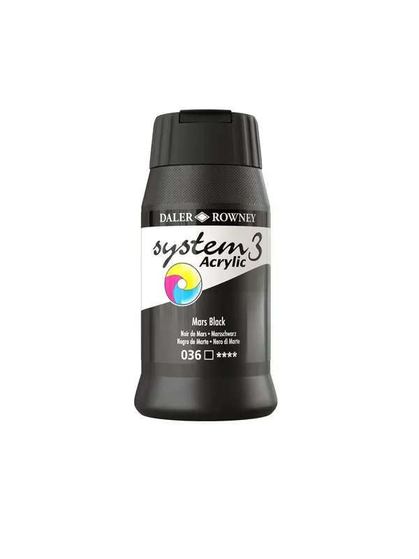 Daler-Rowney System3 500 ml Mars Black