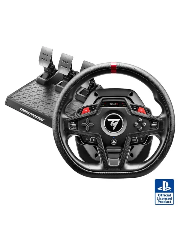 Thrustmaster T248R - Playstation & PC, Ratt-, gamepad- og pedalsett - Wheel, gamepad and pedals set