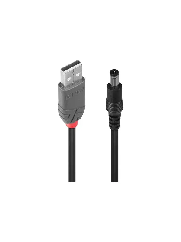 Lindy USB 2.0 Type A to 5.5mm DC Cable - 1.5m