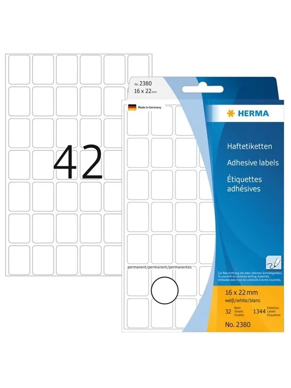 HERMA labels - 1344 roll(s) - 16 x 22 mm