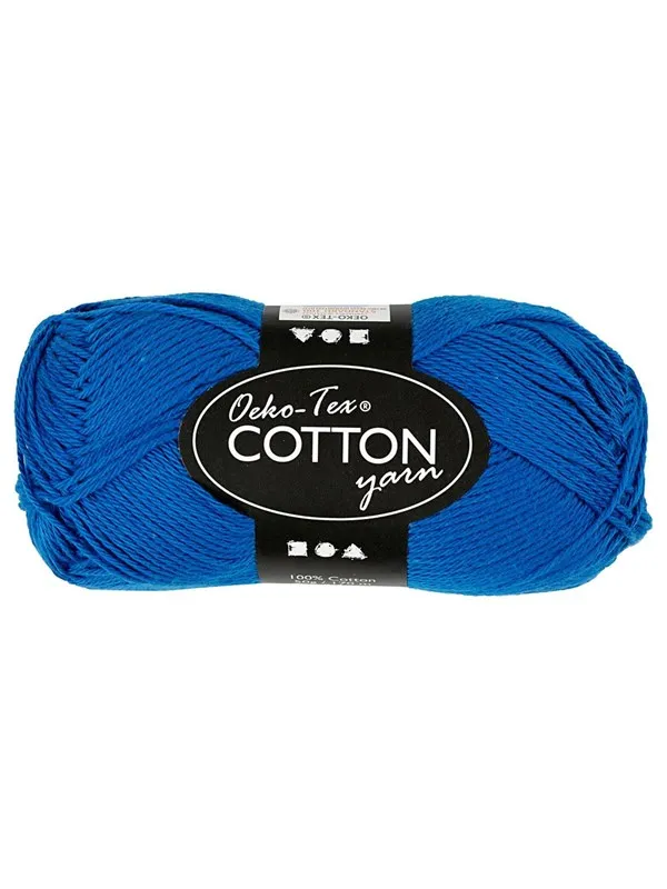 Creativ Company Cotton yarn Cobalt blue 50gr 170m