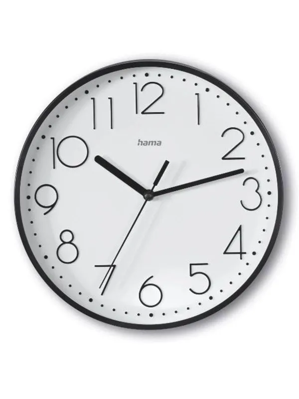 Hama 'Salina' Wall Clock Ø 22 cm Black