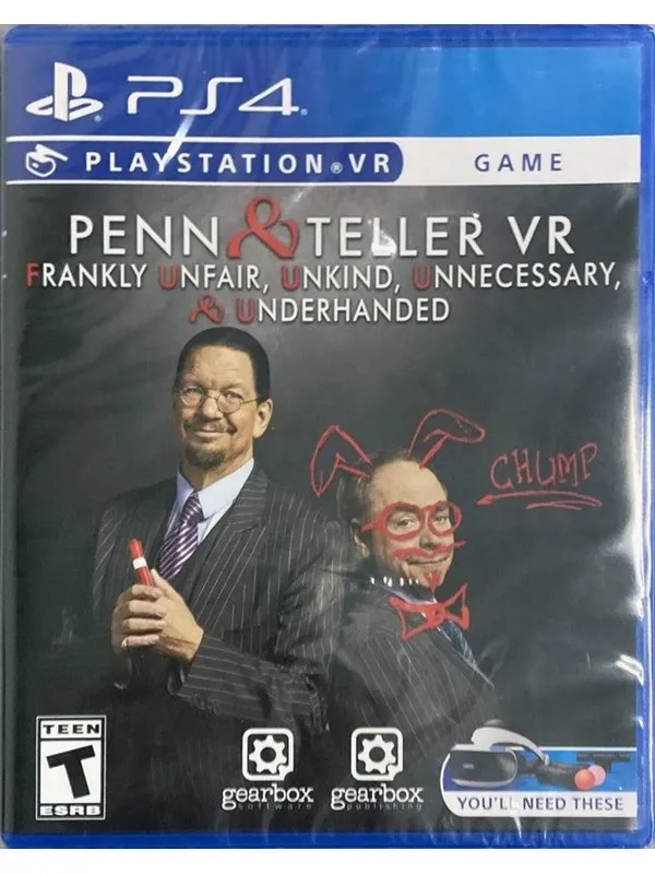 Penn & Teller VR: Frankly Unfair, Unkind, Unnecessary, & Underhanded (PSVR) - Sony PlayStation 4 - Action