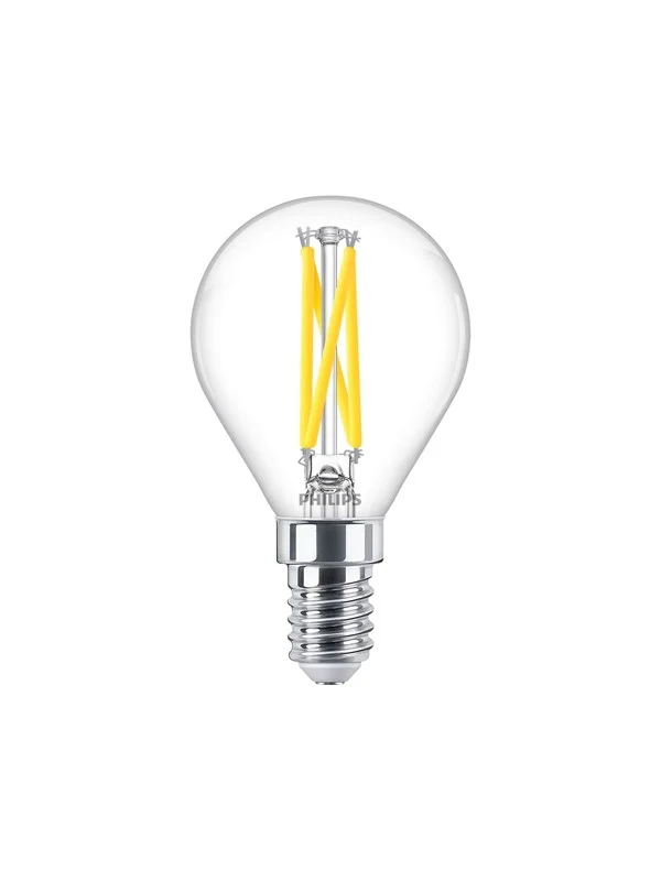 Philips LED-lyspære Classic Mini-ball 1.8W/922-927 (25W) Clear WarmGlow Dimmable E14