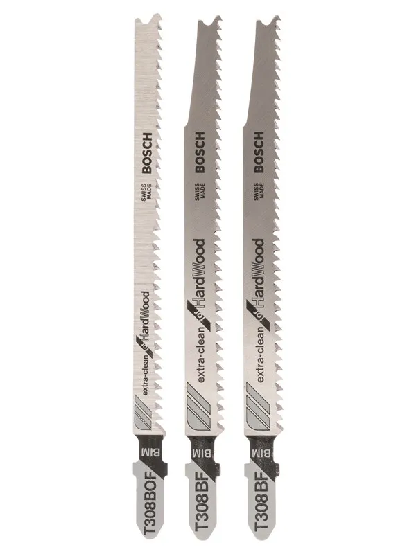 Bosch 3-delers stikksagbladsett T-tange T 308 BF (2x); T 308 BOF