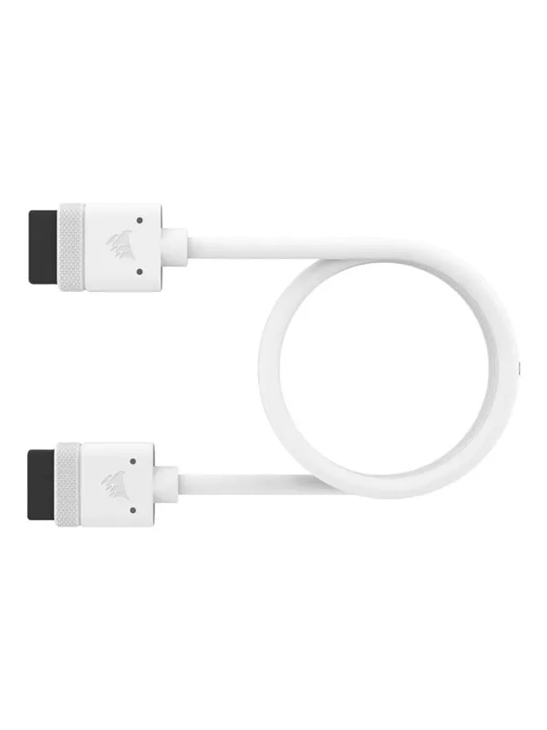 Corsair iCUE LINK Cable - 60cm - Straight Connector - White