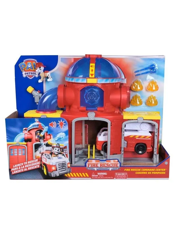 Paw Patrol Fire Rescue Command Centre with Marshall Figure