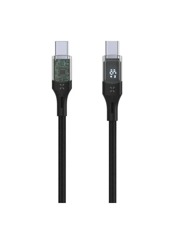 FIXED LED Display - 100W - USB-C <-> USB-C - 2.0m - Svart