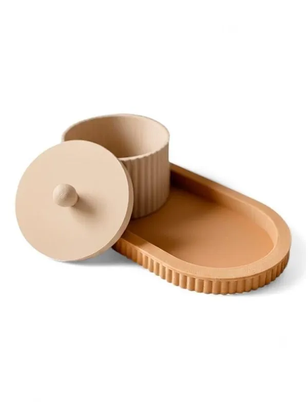 Simiu ROYAL TRAY - Ivory/Beige - 21cm