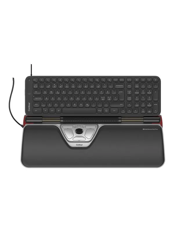 Contour RollerMouse Red Plus & Balance Mid-Size Keyboard Combo Wired PN Layout - Tastatur & Mussett - Nordisk