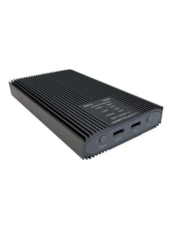 LC Power LC-DOCK-C-M2 - storage enclosure - M.2 Card (PCIe NVMe & SATA) - USB-C 3.2 (Gen 2x1)