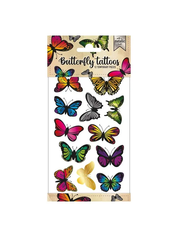 Totum Metallic Tattoos - Butterflies