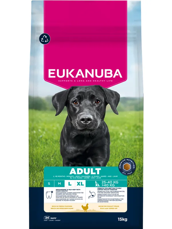 Eukanuba Adult Large Breed, Fresh Chicken, 15kg