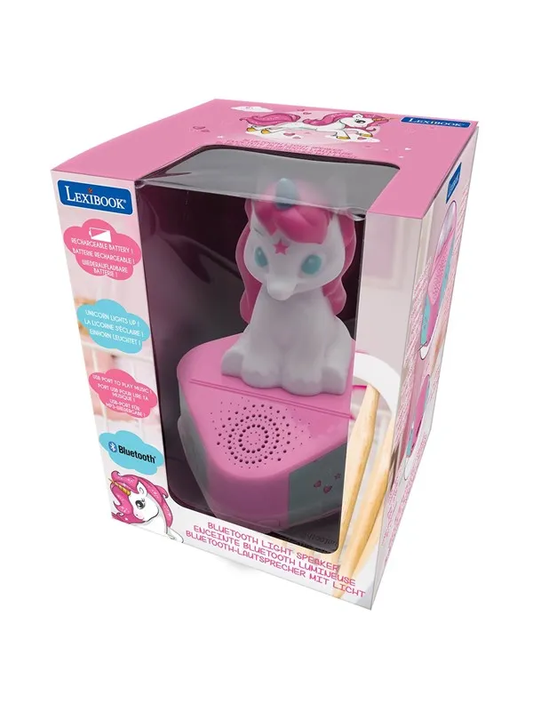 Lexibook Bluetooth Speaker with a Unicorn luminous figurine