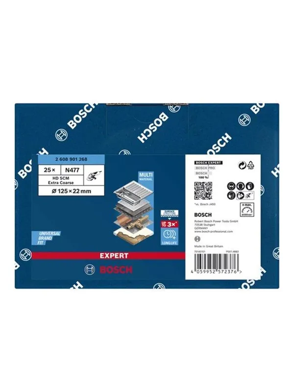 Bosch FIBERSKIVE SCM 125X22MM XGROV