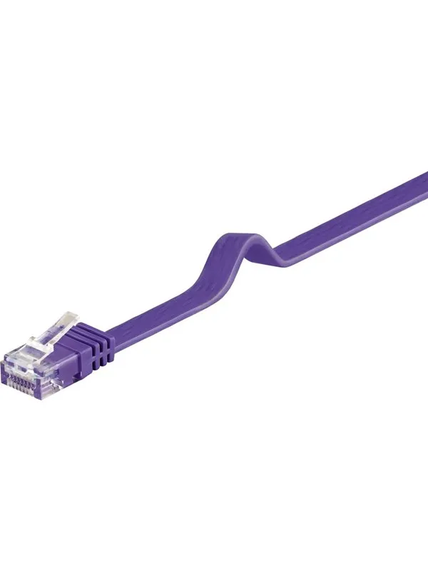 Pro LAN CAT 6 Flat U/UTP - Purpur - 2m