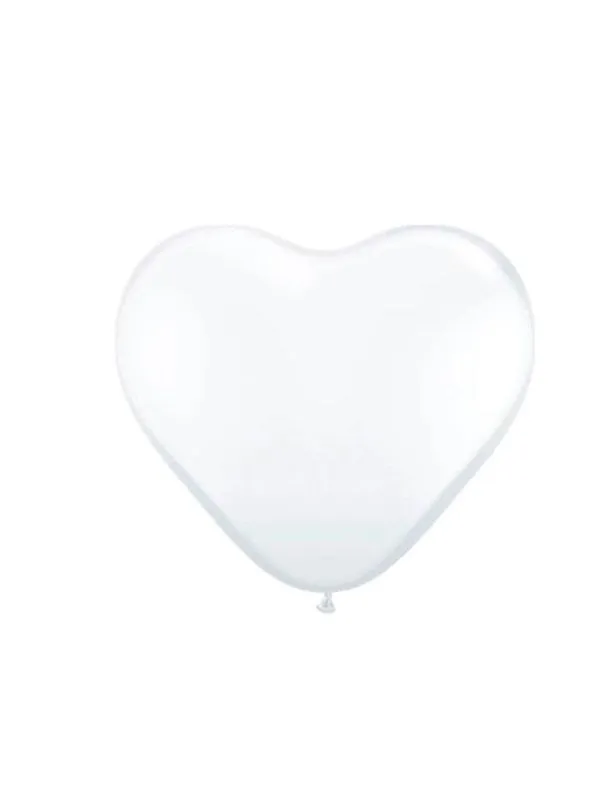 Folat BV Heart Balloons - White 8pcs.