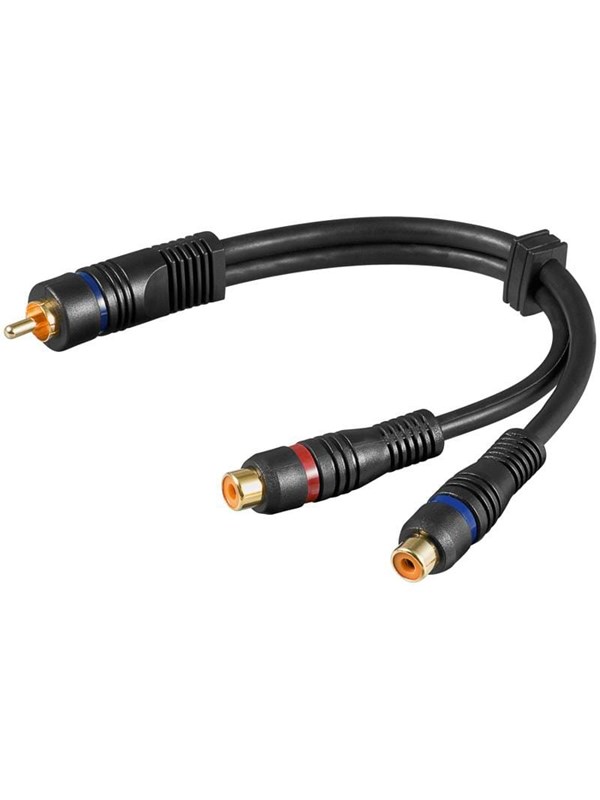 Pro RCA adapter RCA M - 2xRCA F
