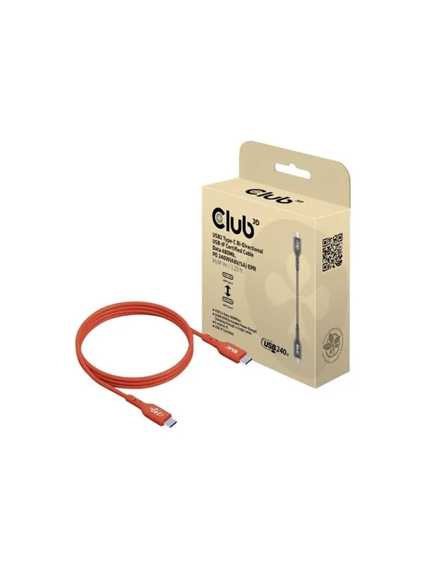 Club 3D - USB-C cable - 24 pin USB-C to 24 pin USB-C - 1 m