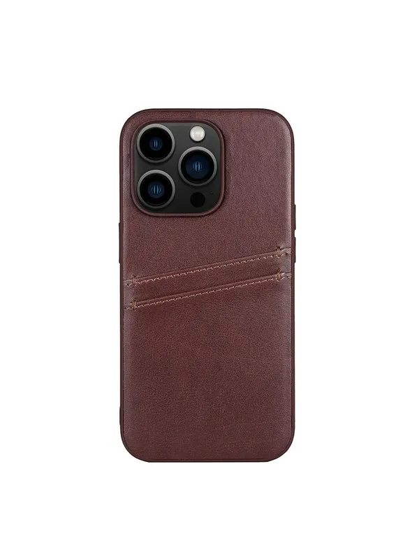 Buffalo Phone Case PU Brown - iPhone 14 Pro