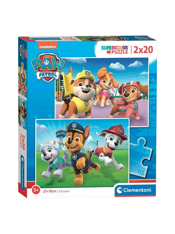Clementoni Jigsaw Puzzle Paw Patrol 2x20st. Gulv