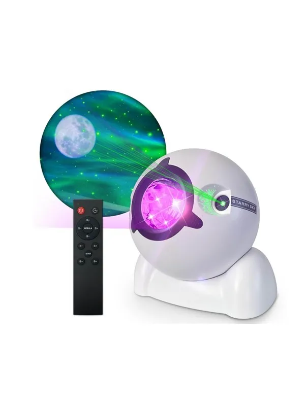 Music Nordic lights stars projector