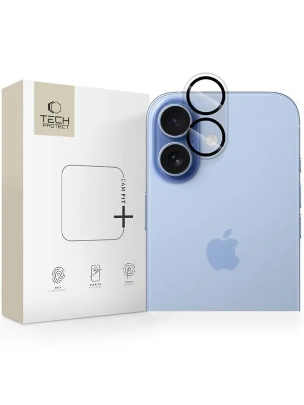 Tech-Protect Cam Fit+ Camera Cover for iPhone 17 - Transparent