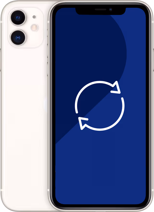 Brukt iPhone 11 smarttelefon 64 GB (hvit)
