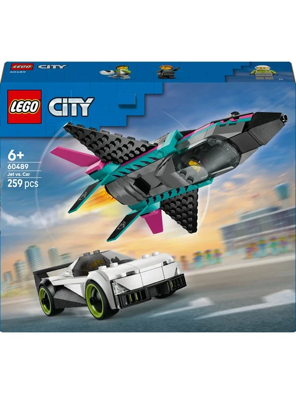 LEGO City 60489 Jagerfly mot bil