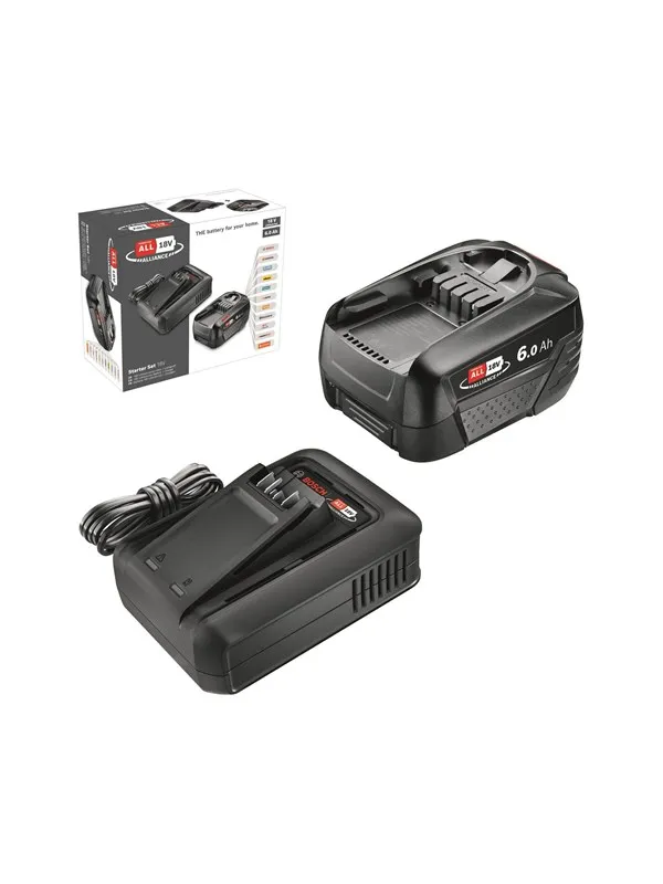 Bosch BATTERISETT 18V 6,0AH M/LADER AL18V-44