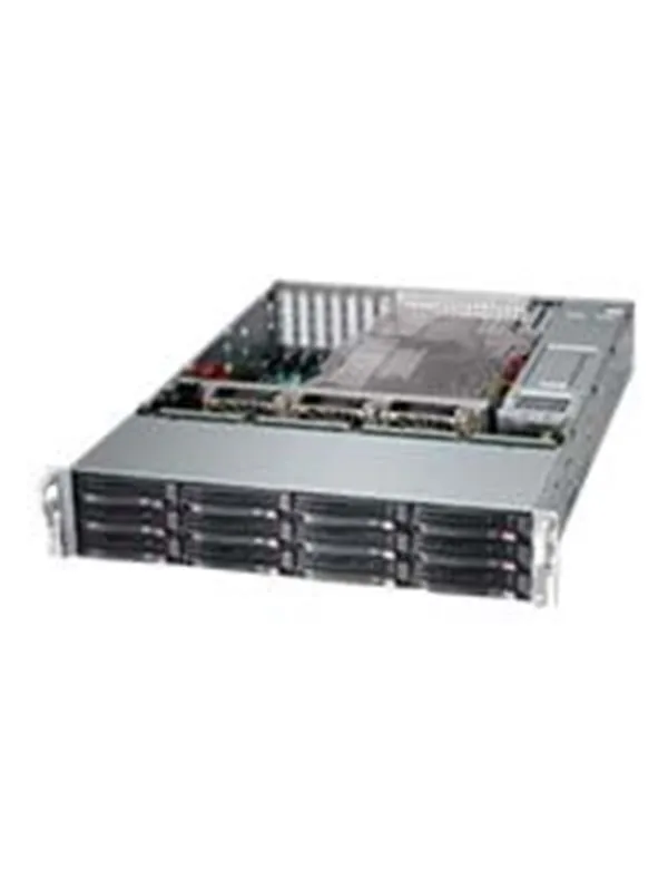 Supermicro SC826 BAC4-R920LPB - Kabinett - Server (Rack) - Grå