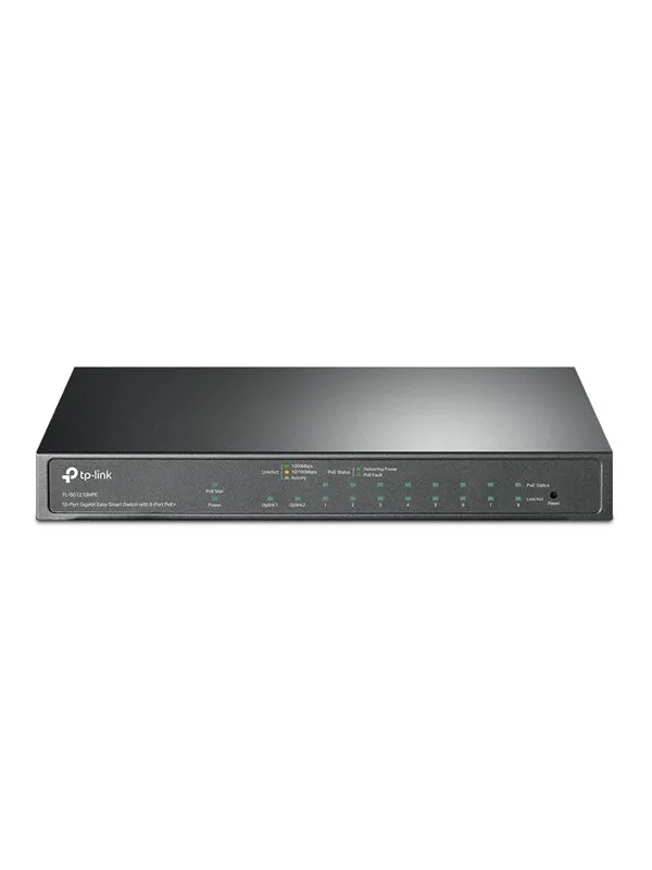 TP-Link TL-SG1210MPE 10-Port Gigabit Easy Smart Switch with 8-Port PoE+ (123W)