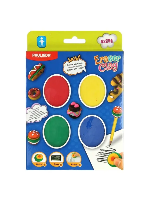 Paulinda - Craft Set Making Erasers 4 pcs