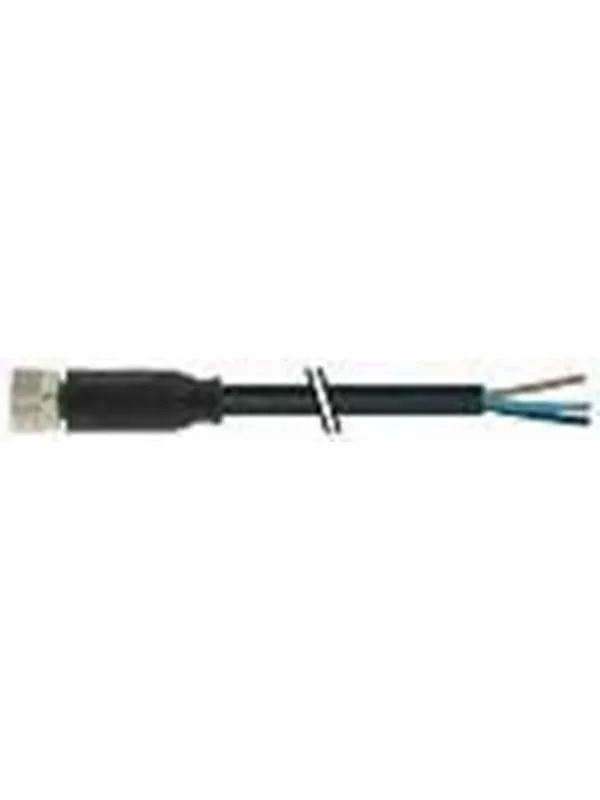 Murrelektronik M8 female 0° with cable pur 3x0.25 bk ul/csa+drag chain 5m