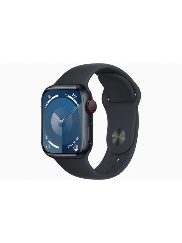 Apple Watch Series 9 GPS + Cellular 41mm - Midnight Aluminium Case with Midnight Sport Band - S/M