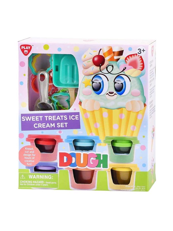 Playgo Sweets Ice Cream Clay Set - 6 Clay Pots