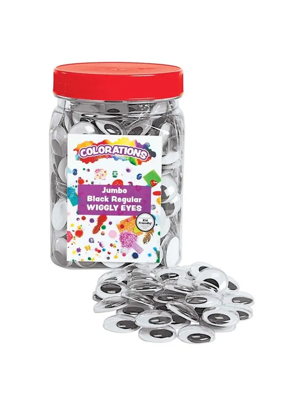 Colorations - Black Wiggle Eyes 100 pcs.