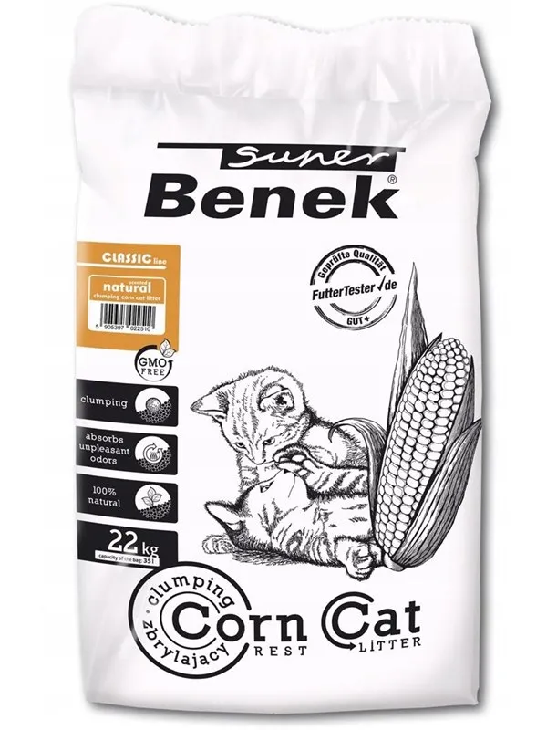 Certech Classic Corn Cat Litter Natural Clumping 35L