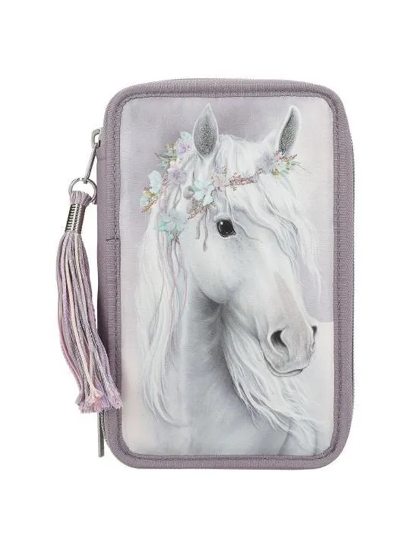 Depesche Miss Melody Triple Pencil Case FANTASY HORSES