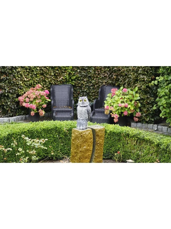 Green>it scarecrow owl with 360° rotating head (1pcs)