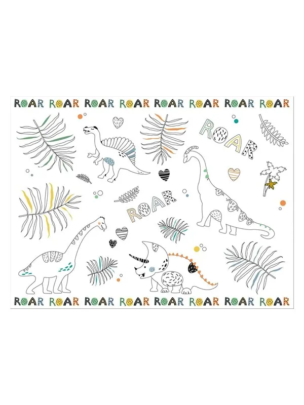 Folat BV - Coloring page Placemat Dino Roars 6 pcs.