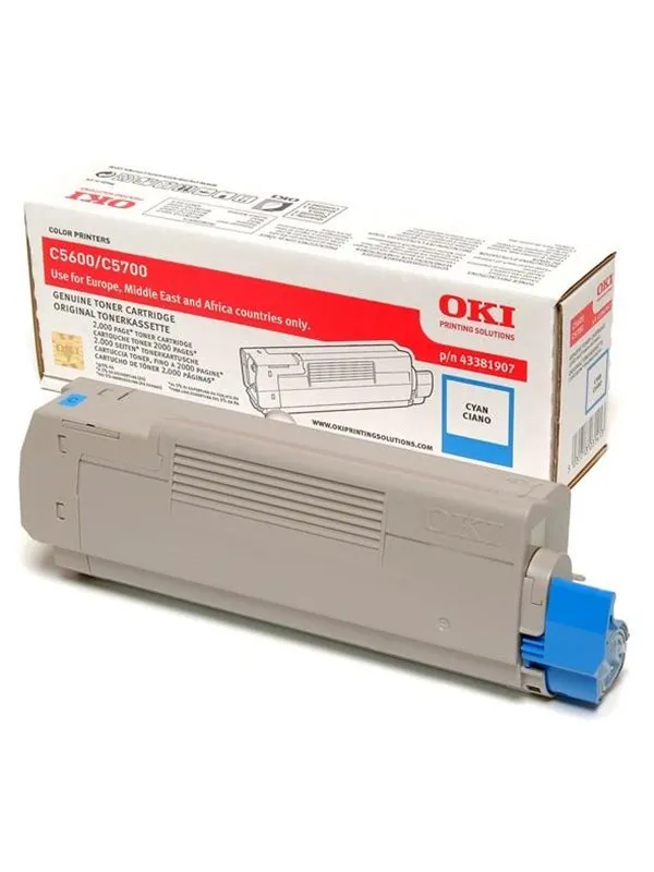OKI 43381907 Toner - Laser toner Cyan
